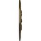 Ekena Millwork Rose and Ribbon Ceiling Medallion (Fits Canopies up to 4"), 23 5/8"OD x 4"ID x 1 1/2"P, Brass CM23ROBRS - alternate 2